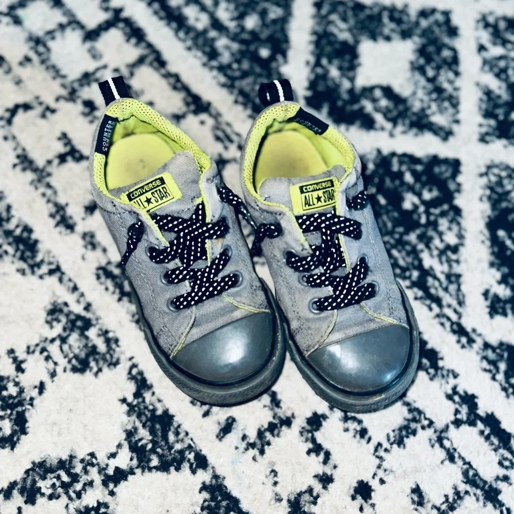 Toddler Slip On Converse Size 10 Sneakers Neutral Boy Girl Shoes Chucks